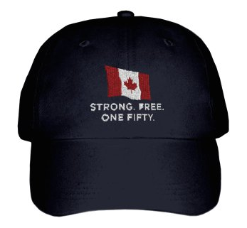 Strong Free One Fifty (150) Baseball Cap in Black
